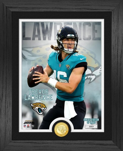 Trevor Lawrence Rookie Jacksonville Jaguars Jersey IMPACT Frame