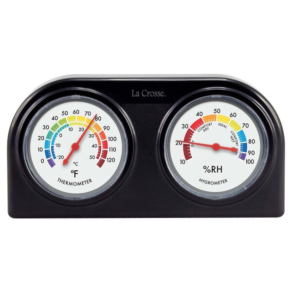 La Crosse Technology - 104-288 Indoor Temperature and Humidity Gauge ...