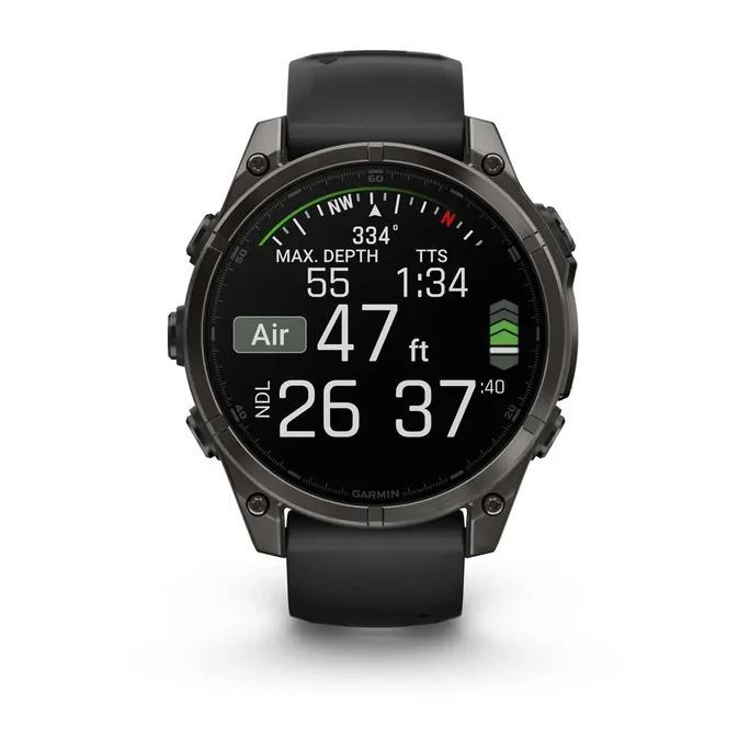 グレイチング⑧ Garmin - Fenix 8 47mm Sapphire AMOLED Watch - Military & Gov't