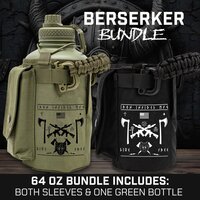 Iron Infidel Battle Bottle 2.0 - 2 Liter Tactical Water Bottle With Removable Military-Grade Cover
