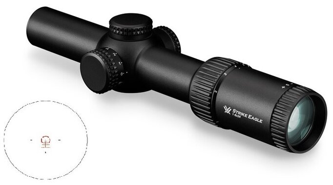 Vortex Optics - Strike Eagle 1-8x24 Riflescope Military Discount
