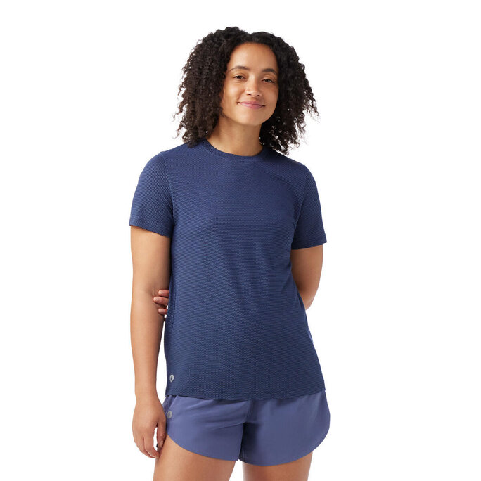 (取寄) スマートウール レディース アクティブ メッシュ ショート スリーブ Smartwool women Active Mesh Short Sleeve Black Smartwool - Women's Active Mesh Short Sleeve - Military