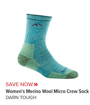 Women's Merino Wool Micro Crew Sock Cushion Socks