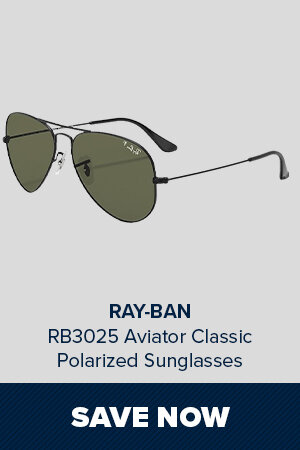 RB3025 Aviator Classic Polarized Sunglasses