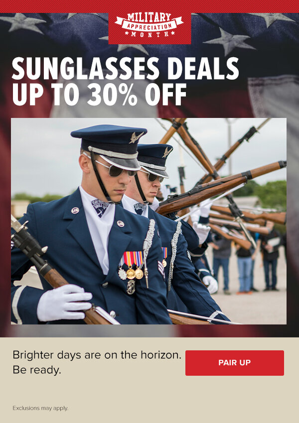 SUNGLASSES DEALS: UP TO 30% OFF