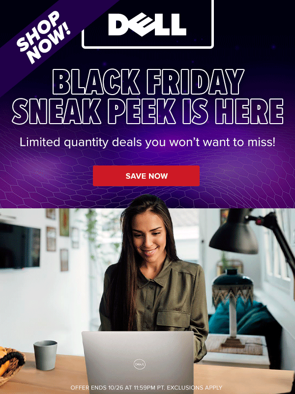 Dell Black Friday Sneak Peek is Here