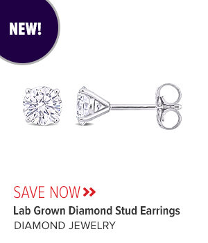 1 CT TW Lab Grown Diamond Stud Earrings 14k Gold White EFG SI