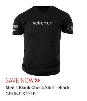 Men's Blank Check Shirt - Black 