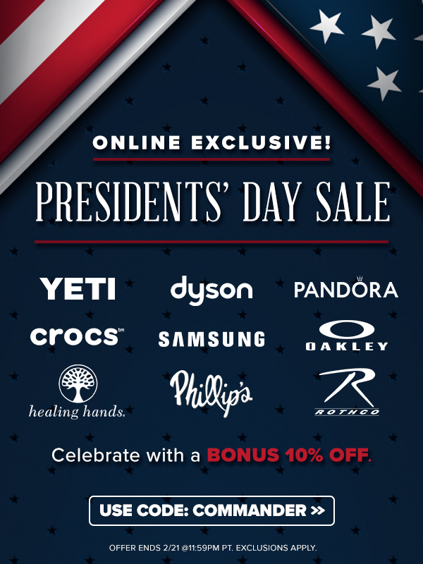 PRESIDENTS' DAY SALE 