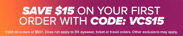 SAVE $15 ON YOUR FIRST ORDER WITH CODE: VCS15